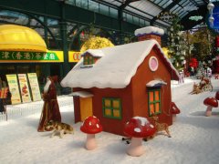 彩蜻蜓的人造雪景是怎么做的仿真冰雪假雪